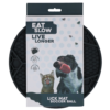 Eat Slow Live Longer Lick Mat Soccer Ball Grijs